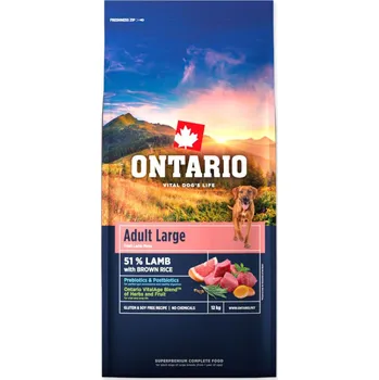 Krmivo pro psa Ontario Adult Large Lamb & Brown Rice 24 kg