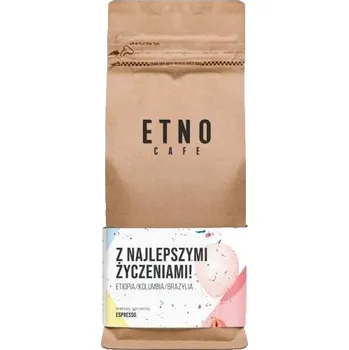 Káva Káva zrnková Arabica Etno Cafe s nejlepším přáním 250 g