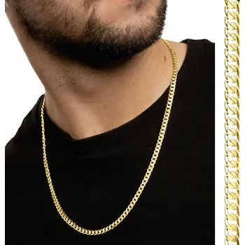 Řetízek ZLATÝ ŘETÍZEK PRO PÁNA, ŘETÍZEK 999 VAZBA „PANCR“ 13g, CELÝ 60cm, STŘÍBRO 925