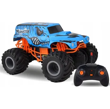 RC model auta MONSTER TRUCK CRUSHER AUTO TERÉNNÍ AUTO NA DÁLKOVÉ OVLÁDÁNÍ RC S PILOTEM