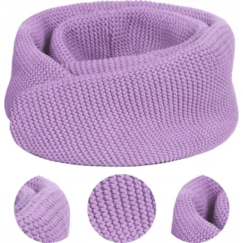 Šála NÁKRČNÍK ŠÁLA dámská podzimní zimní UNISEX 140x40cm FIALOVÁ