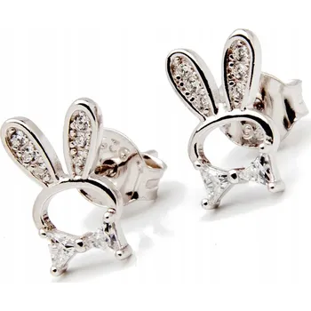 Náušnice Stříbrné náušnice 925 Králíček pro malou slečnu