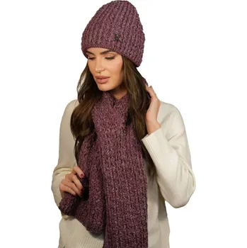 Podprsenka Kamea set čepice a šála, univerzální velikost, fialová