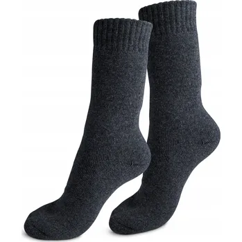 Dámské ponožky PONOŽKY TEPLÉ DÁMSKÉ ZIMNÍ POHODLNÉ TULMERO BARVA ŠEDÁ UNIVERZÁLNÍ