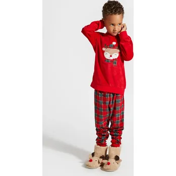 Chlapecké pyžamo Vánoční pyžamo pro děti Červené UNISEX 104/110 Coccodrillo ZC4