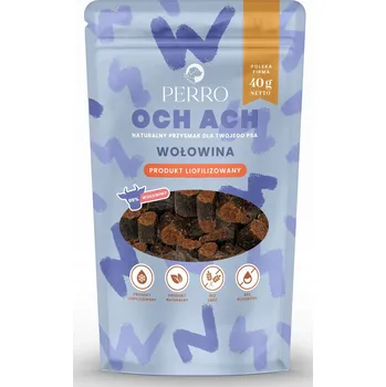 Pamlsek pro psa Perro OCH ACH pamlsky pro psy hovězí lyofilizované pamlsky 40g