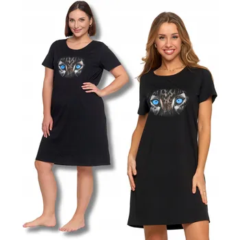 Dámská noční košile Noční košile noční košile Moraj s krátkým rukávem nad kolena, velikost S