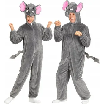 Karnevalový kostým KOSTÝM OVERAL SLON SLONÍ OBLEK KARNEVAL M