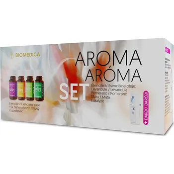 Aroma difuzér Biomedica Aroma sada 4x10ml + dárek mini difuzér