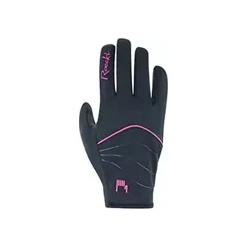 Běžecké rukavice Roeckl Elena 2 Black/Pink (Běžkařské/biatlonové rukavice)