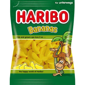 Bonbon Pěnové banány Haribo - Pěnové želé bonbony s ovocnou příchutí 70 g Haribo 70 g