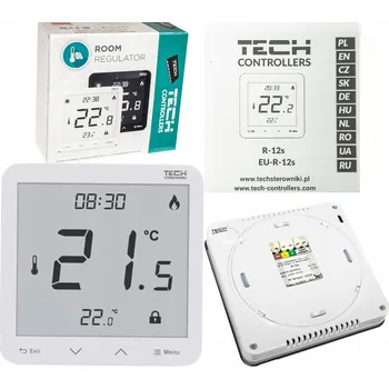 Tech Drátový pokojový termostat R-12S BÍLÝ