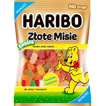 Bonbon Haribo Zlatí Medvídci Želé Bonbony s ovocnou příchutí, kyselé, 85 g