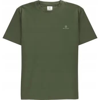 Pánské tričko BETLEWSKI z měkké olivové bavlna , rovný střih M