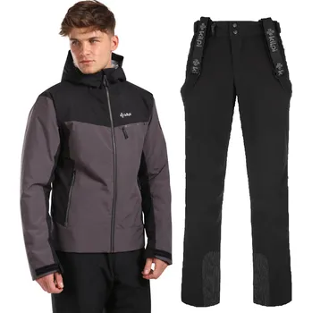 Pánský lyžařský komplet Flip BLK 5XL + Rhea BLK 4XL