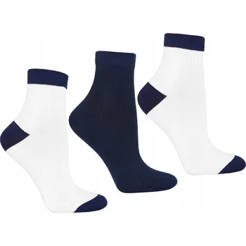 Dámské ponožky Dámské 3/4 kotníkové PONOŽKY Nad Kotník proužek, klasické 3 kusy, MORAJ 35-38