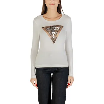 Dámské tričko Guess triko s dlouhým rukávem Guess černá | bílá 3454486