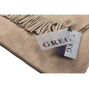 Šála Módní ZIMNÍ Velká Šála 190x30cm Teplá Pánská Šála Hladká Béžová GREG af22