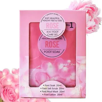 ODEL Luxusní gelová sada na pedikúru – Růže 4x20ml