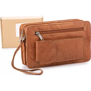 Kabelka BAG STREET pánská taštička do ruky 2803CM-2 hnědá