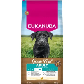 Krmivo pro psa 12kg Eukanuba Adult Large Breed Grain Free Chicken