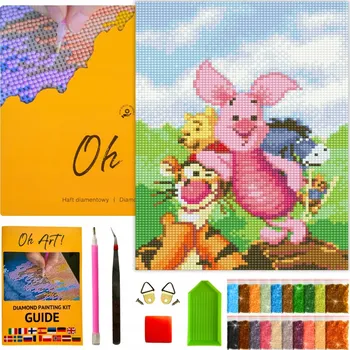 Obraz 5D DIAMANTOVÁ VÝŠIVKA s rámem Diamond Painting 20x30 Mozaika Pro Děti OhArt!