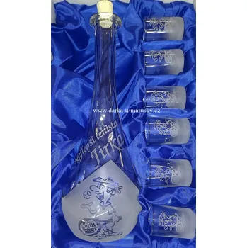 Pískovaná velká sada kónická 6 + 1 - Tenista č.4 ABC