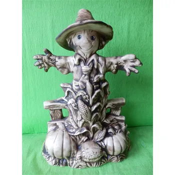 Zahradní dekorace Strašák V38 - dýně - v přírodní barvě - ručně malovaná