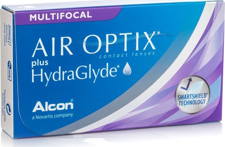 Multifokální kontaktní čočky Alcon Air Optix Plus Hydraglyde Multifocal (6 čoček)