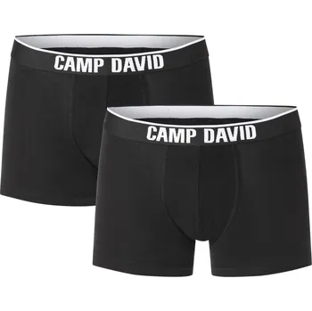 Boxerky Camp David Pánské boxerky, 2 kusy (černá, XL)