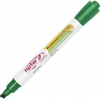 Kónický permanentní popisovač Voděodolný ZELENÝ Rystor POHODLNÉ PSANÍ