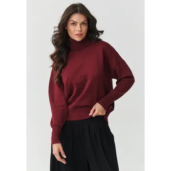 Dámské termoprádlo Dámský viskózový rolák S165 Barva: Bordová, Velikost: ONE SIZE