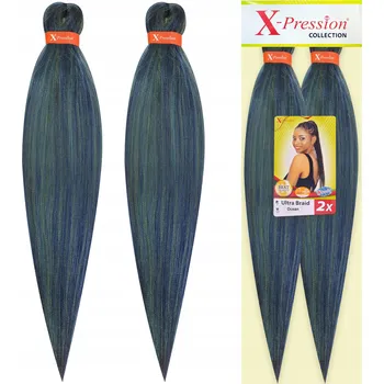 Příčesek Syntetické vlasy X-Pression Pre-Stretched Kanekalon 60 cm 160 g #OCEAN