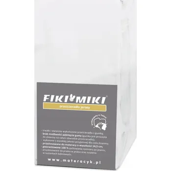 Prostěradlo FIKI MIKI PROSTĚRADLO JERSEY s gumou 160x70 cm Bílé