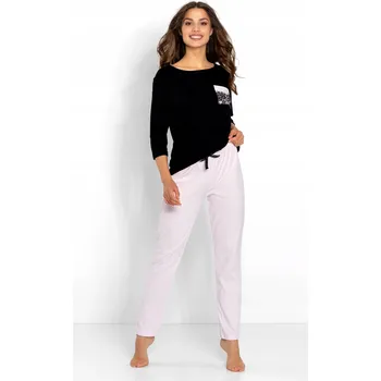 Dámské pyžamo Dámské pyžamo bavlna černé barvy, velikost M