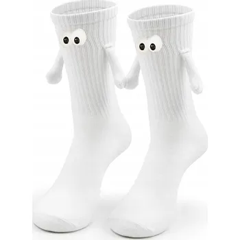 Pánské ponožky MAGNETICKÉ OBJÍMACÍ PONOŽKY DRŽÍCÍ SE ZA RUCE PONOŽKY S MAGNET VELIKOST 35-43 BÍLÉ