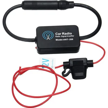 Anténní zesilovač WANGCL Zesilovač ANT-208AMFM autoantény 14 dB, s filtrem proti rušení