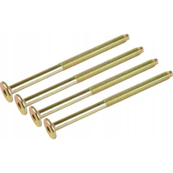 Šroub 100x metrický šroub M6 x 90 mm pozink nábytkový šroub se zápustnou hlavou