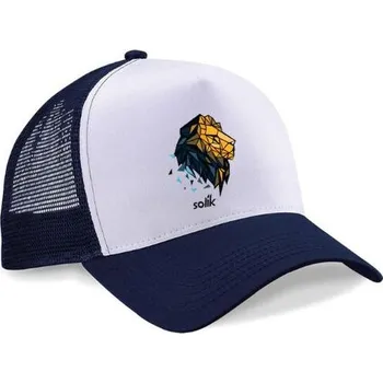 Svářečka Kšiltovka Solík Snapback Trucker s potiskem modro-bílá