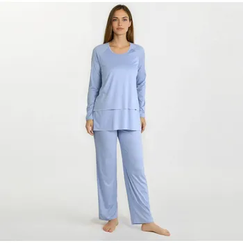 Dámské pyžamo TREAT WEAR DÁMSKÉ PYŽAMO JEMNÉ - KAŠMÍR: Modrá XL