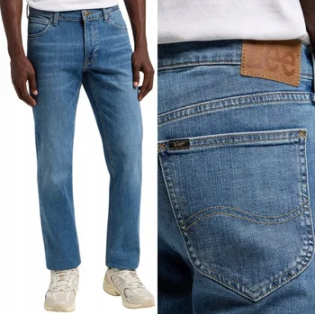 Pánské džíny Lee 19 Series pánské džíny rovného střihu velikost 44/32