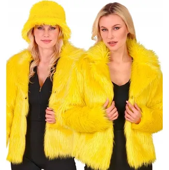 Karnevalový kostým KOSTÝM KOŽÍŠEK ŽLUTÁ PRO DOSPĚLÉ KARNEVAL S/M