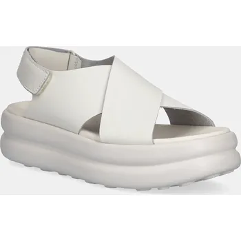 Dámské sandále Kožené sandály Camper Pelotas Flota Up dámské, bílá barva, na platformě, K201727-002 K201727.002 00X, EUR 40