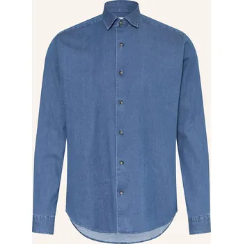 Pánská košile Eton Pánská Džínová Košile Casual Fit, tmavě modrá, 42