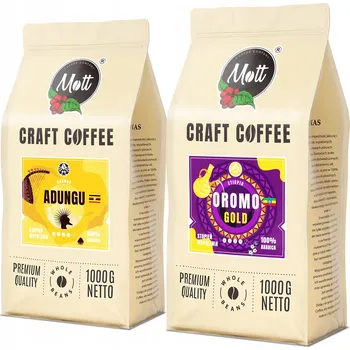 Káva Káva zrnková Arabica Mott Coffee Sada káv Oromo Adungu 2000g 2000 g