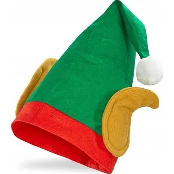 Čepice Čepice elfa, elfky, pomocníka Mikuláše s ušima