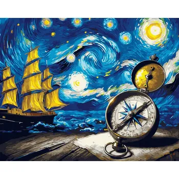 Obraz Malování podle čísel iPicasso 40x50 cm na rámu