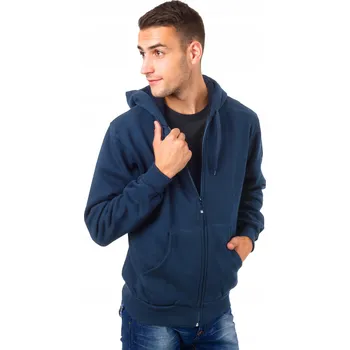 Pánská mikina Teplá Silná Sportovní Mikina Pánská Zateplená Kožíškem s kapucí 2305-3 XXXL