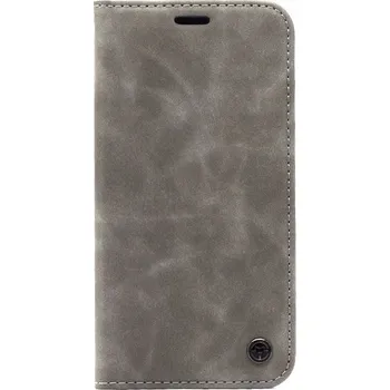 Pouzdro na mobilní telefon Flipové pouzdro Leo pro Xiaomi Mi 9 Lite, šedé