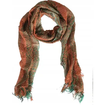 Šátek Šála šátek lehká tenká viskóza 25x160 cm třásně děrovaná